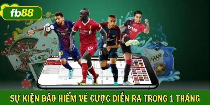 Khuyến mãi bảo hiểm vé cược diễn ra trong vòng 1 tháng