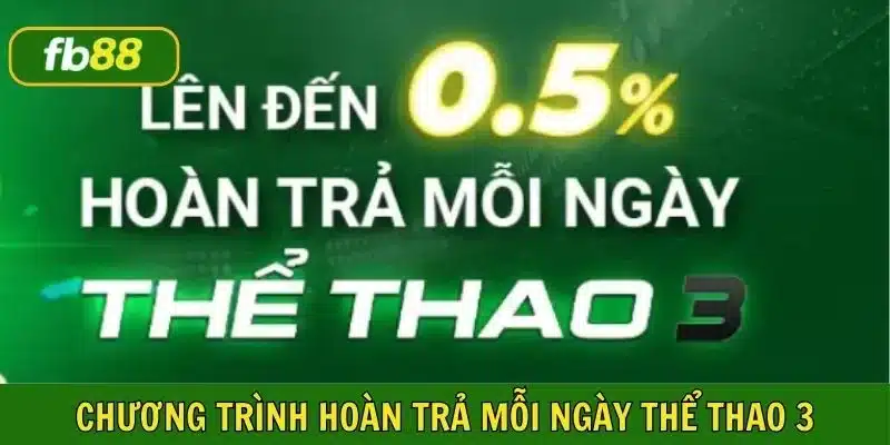 Thời gian áp dụng đối với hoàn trả mỗi ngày thể thao 3